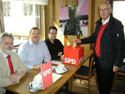 v.l. Arved Sassnick, KLaus Eisenhardt, Andreas Göggel, Wolfgang Wesner