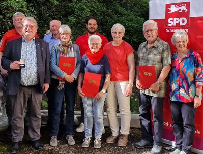 Die Jubilare der Schramberger SPD.