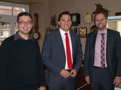 Torsten Stumpf (SPD-Kreisvorsitzender und Ortsvereinsvorsitzender Deißlingen), Johannes Fechner MdB und Bürgermeister Ra
