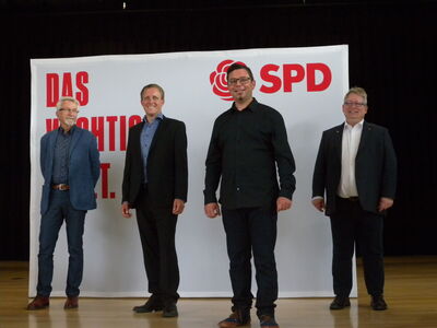 Klaus Kirschner (von links), Sebastian Holzhauer, Torsten Stumpf und Mirko Witkowski.